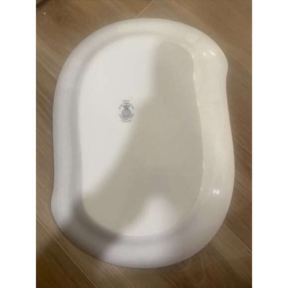 Johnson Brothers Semi Porcelain Serving Platter 14x10 Hop England Blue Gray - Picture 5 of 15